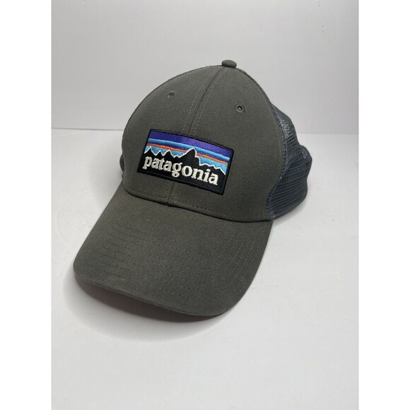 Patagonia Gray Trucker Hat  Cap Snapback Logo Outdoor - Picture 2 of 7